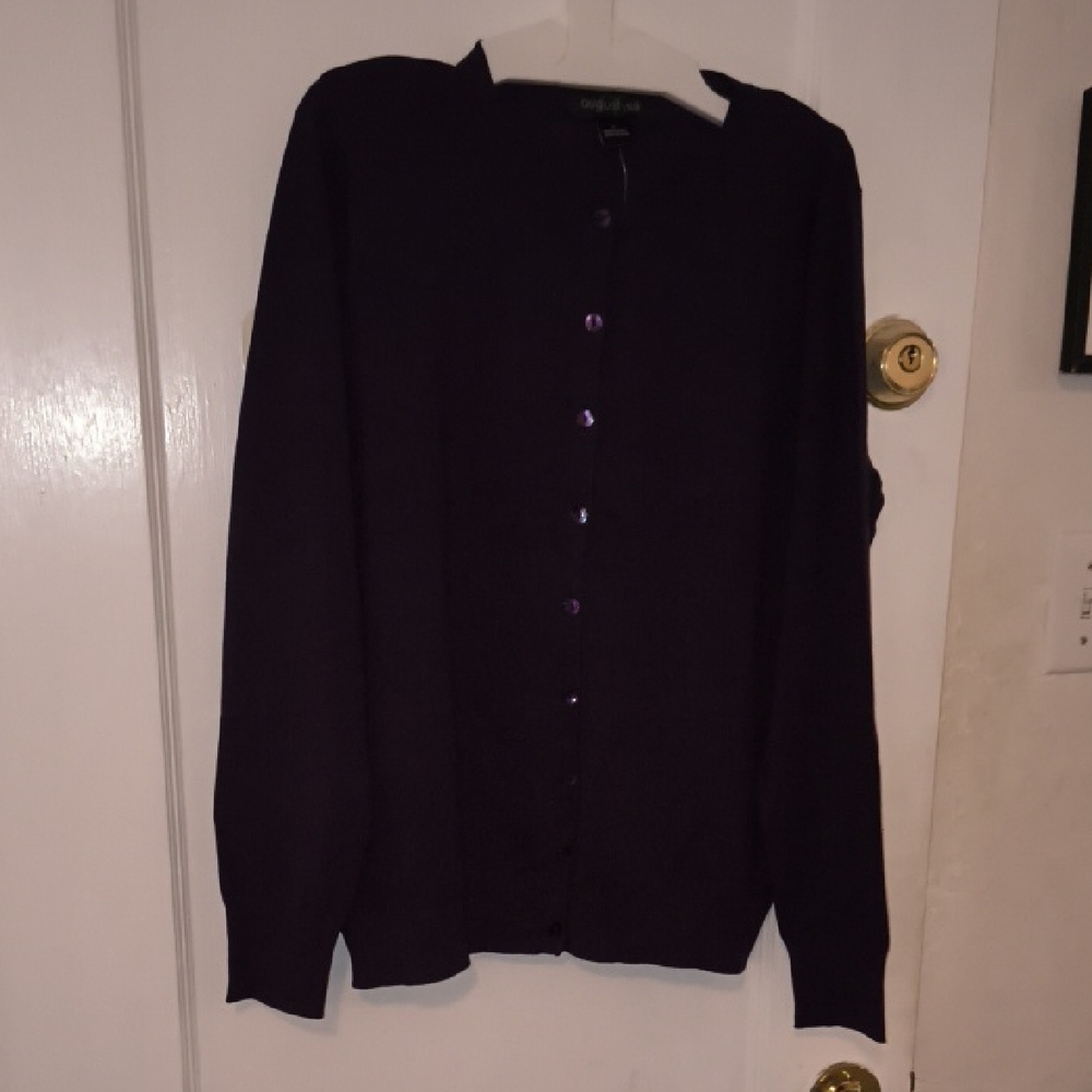 NWT August Silk | Rich Plum Cardigan